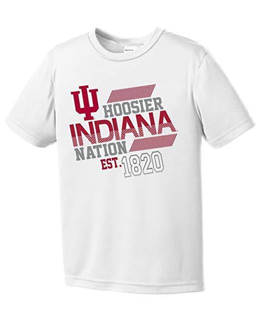 NCAA Indiana Hoosiers Youth Boys Offsides Short sleeve Shirt, Size Large by Vanessa Jane