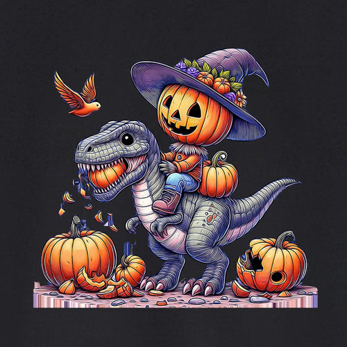 HELLO MEOW Halloween Boys Dinosaur T Shirt Black Cotton Size 3-4T by Deal US