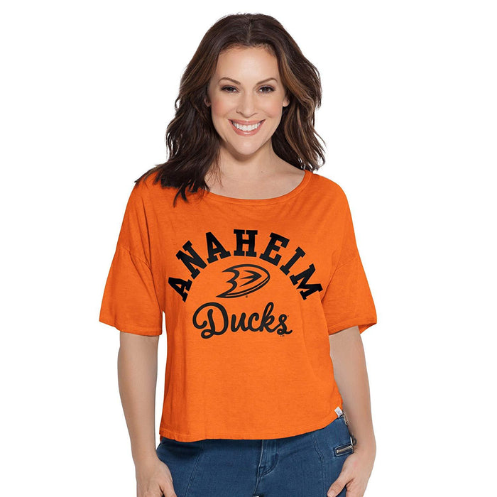 Anaheim Ducks Adult Women Touch S Base Reversible Tee, XL by Vanessa Jane