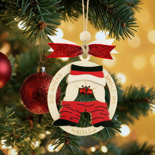 Shzbtdo Naughty Wooden Christmas Tree Ornament 2025 Multi Color Standard Size by Deal US