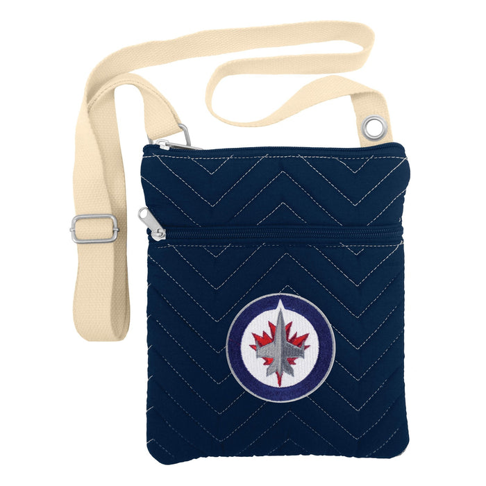 NHL Winnipeg Jets Chev-Stitch CrossBody by Vanessa Jane