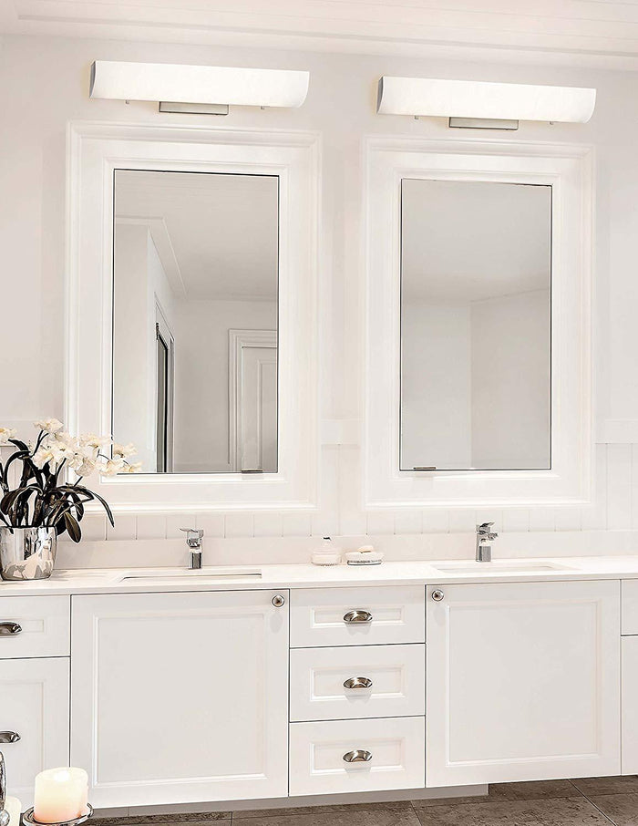 Justice Design Group Lighting FSN-9061-OPAL-NCKL Flux Liner Wall and Bath by Vanessa Jane