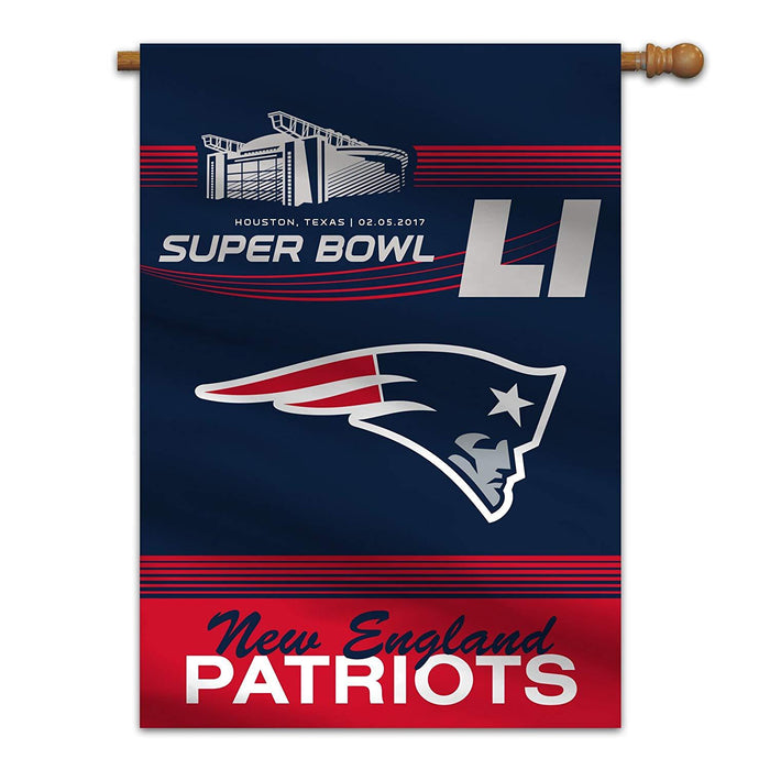 NFL New England Patriots Super Bowl 51 Bound House Flag, 28 X 40 by Vanessa Jane