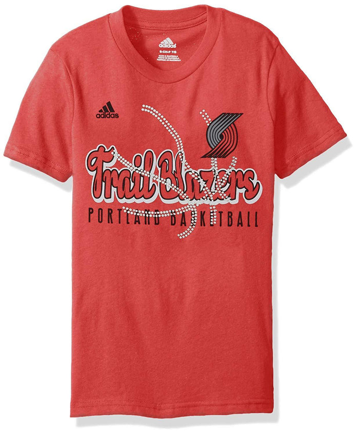 NBA Girls Portland Trail Blazers Middle Basketball Short Sleeve Tee, 10-12 by Vanessa Jane