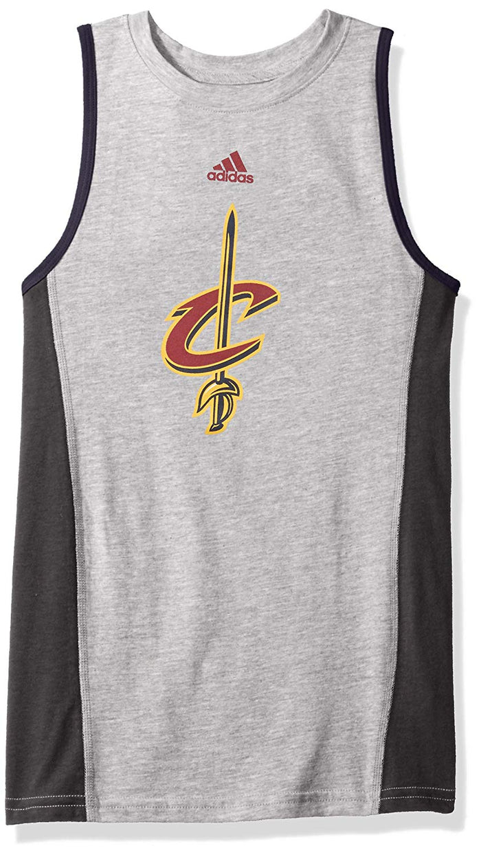 NBA Youth Boys Cleveland Cavaliers Fan Gear Tank-Heather Grey, Size L/ 14-16 by Vanessa Jane