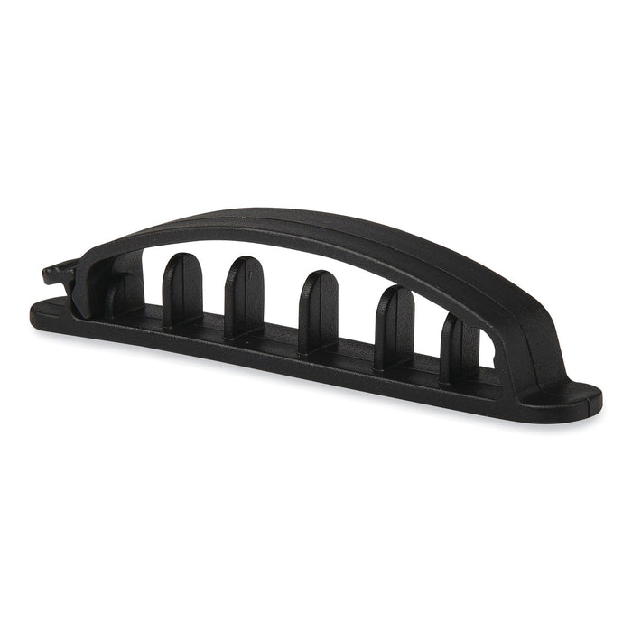 RCA Five Channel Cable Holder, 0.75" x 3.35", Black, 3/Pack