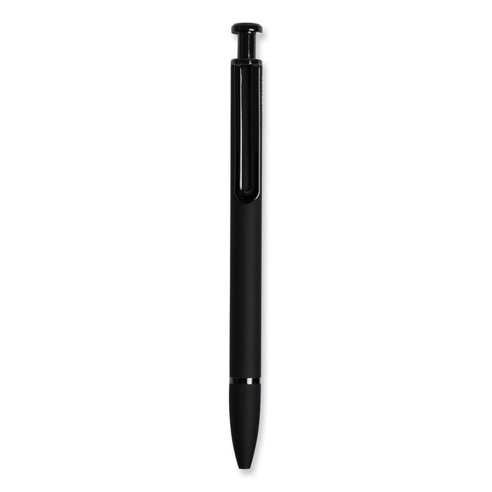 U Brands Monterey Ballpoint Pen, Medium 1 mm, Black Ink, Black Barrel, Dozen