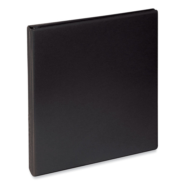 Universal Slant D-Ring View Binder, 3 Rings, 0.5" Capacity, 11 x 8.5, Black