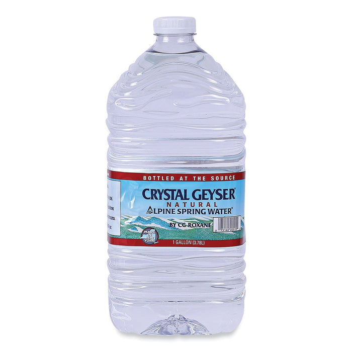 Crystal Geyser Alpine Spring Water, 1 Gal Bottle, 6/Case
