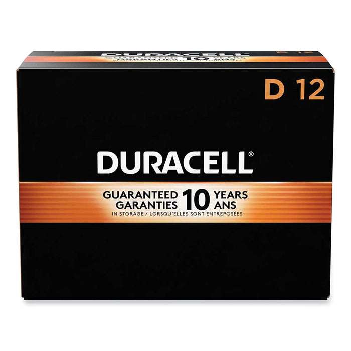 Duracell CopperTop Alkaline D Batteries, 12/Box