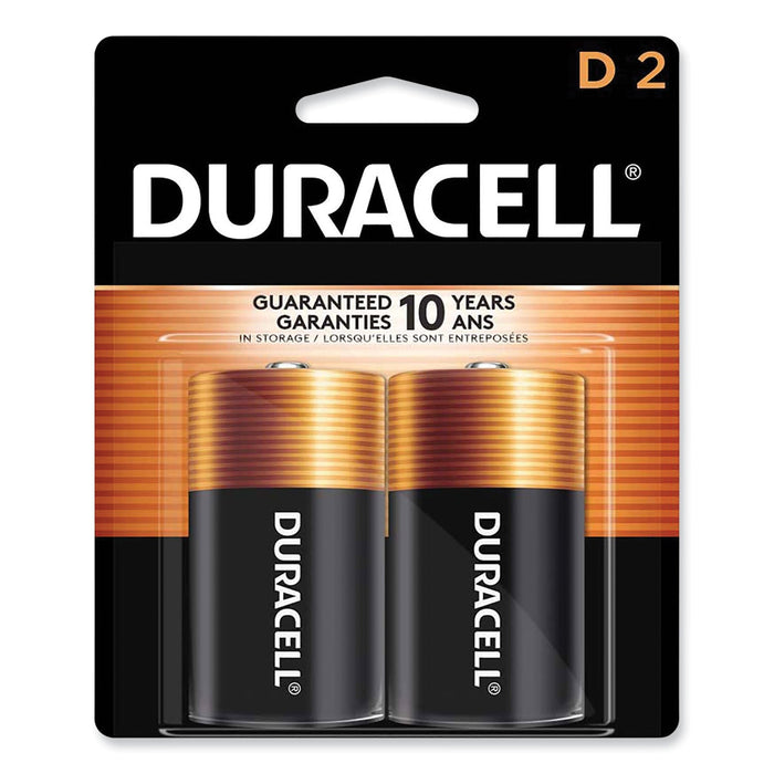 Duracell CopperTop Alkaline D Batteries, 2/Pack