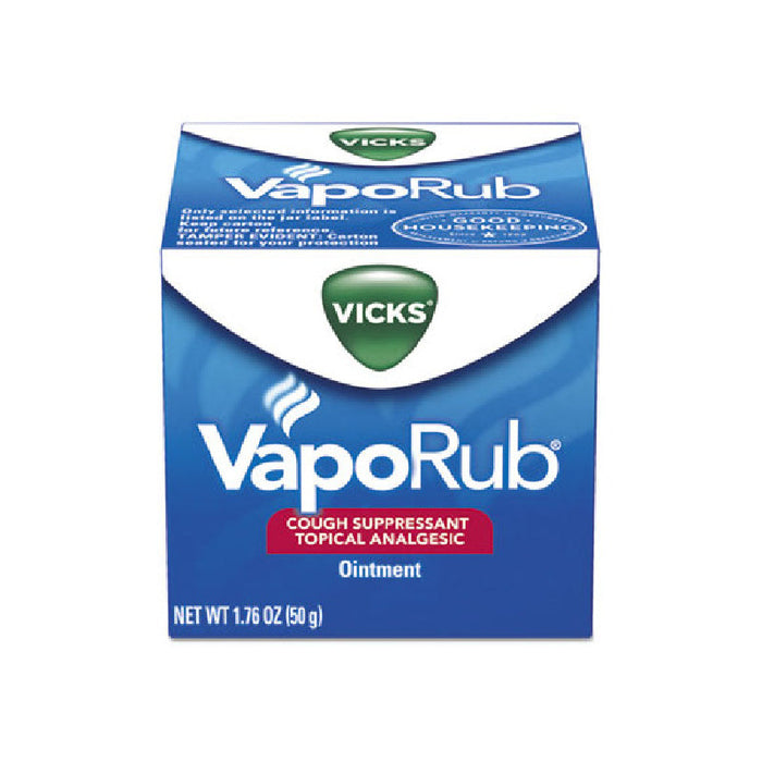 Vicks VapoRub™ Cough Suppressant & Topical Analgesic Ointment (1.76 oz) by Pasteur Pharmacy