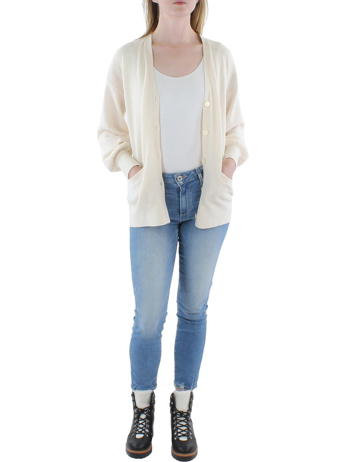 Lauren Ralph Lauren Womens Umatilla Cashmere V-Neck Cardigan Sweater, Size Small by Vanessa Jane