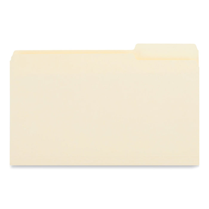 Universal Top Tab File Folders, 1/3-Cut Tabs: Right Position, Legal Size, 0.75" Expansion, Manila, 100/Box