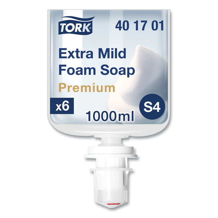 Tork Premium Extra Mild Foam Soap, Sensitive Skin, Unscented, 1 L, 6/Carton