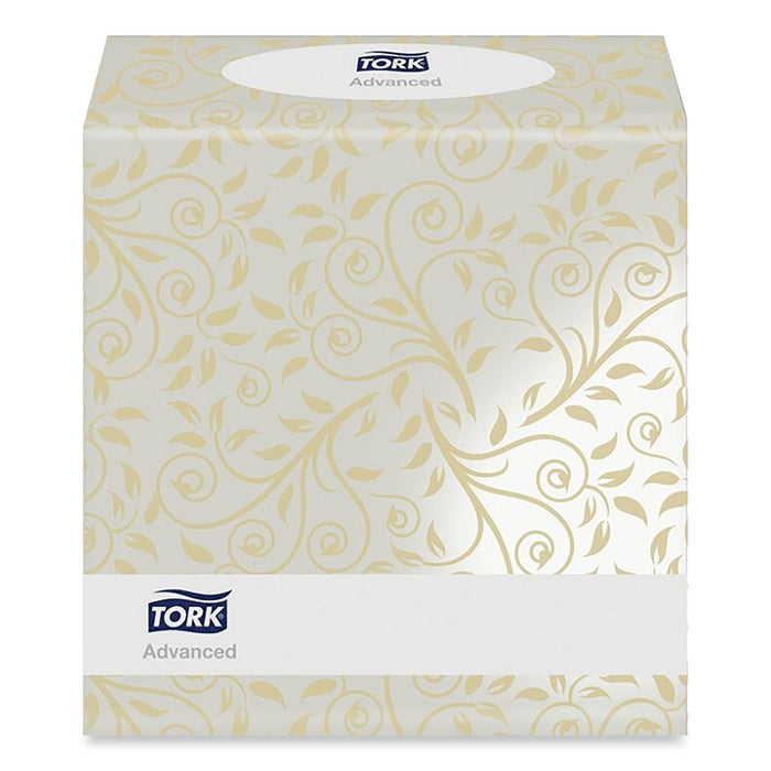 Tork Advanced Facial Tissue, 2-Ply, White, Cube Box, 94 Sheets/Box, 36 Boxes/Carton