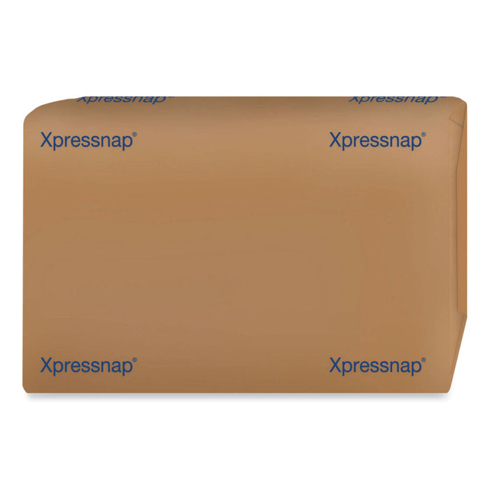 Tork Xpressnap Interfold Dispenser Napkins, 2-Ply, Bag-Pack, 13 x 8.5, Natural, 500/Pack, 12 Packs/Carton