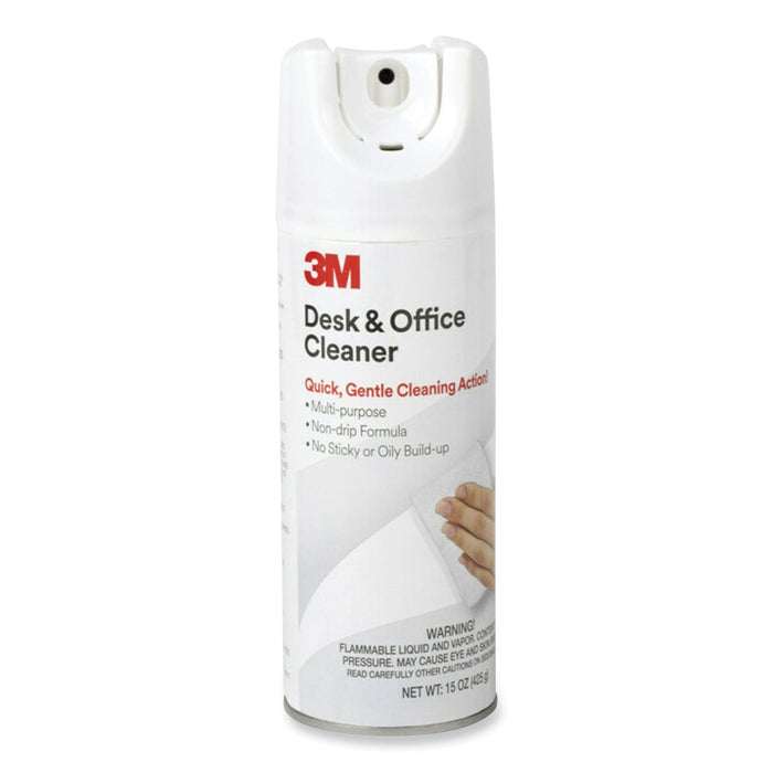3M Desk and Office Spray Cleaner, 15 oz Aerosol Spray