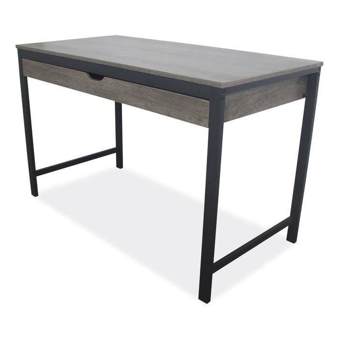 Workspace by Alera Modern Writing Desk, 47.24" x 23.62" x 29.92", Gray