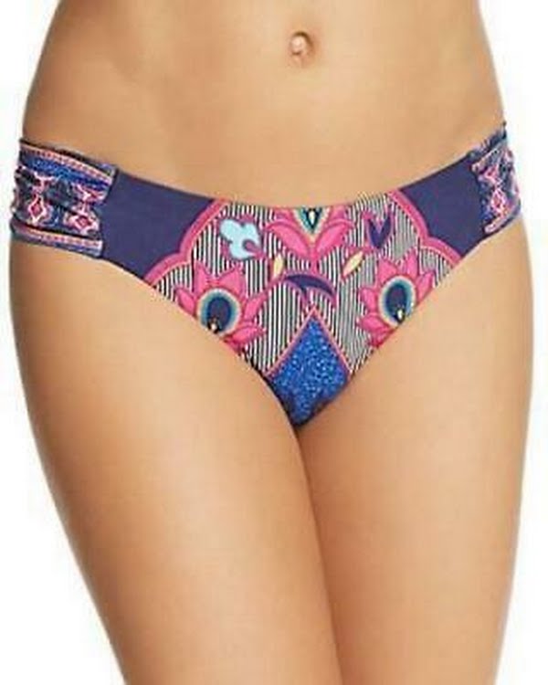 Trina Turk Sri Lanka Shirred Side Hipster Bikini Bottom by Vanessa Jane