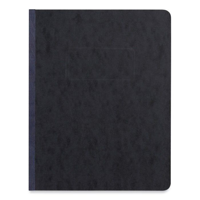Universal Pressboard Report Cover, Two-Piece Prong Fastener, 3" Capacity, 8.5 x 11, Black/Black