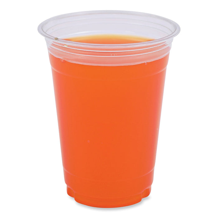 Boardwalk Clear Plastic Cold Cups, 16 oz, PET, 50 Cups/Sleeve, 20 Sleeves/Carton