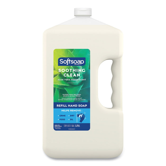 Softsoap Liquid Hand Soap Refill with Aloe, Aloe Vera Fresh Scent, 1 gal Refill Bottle