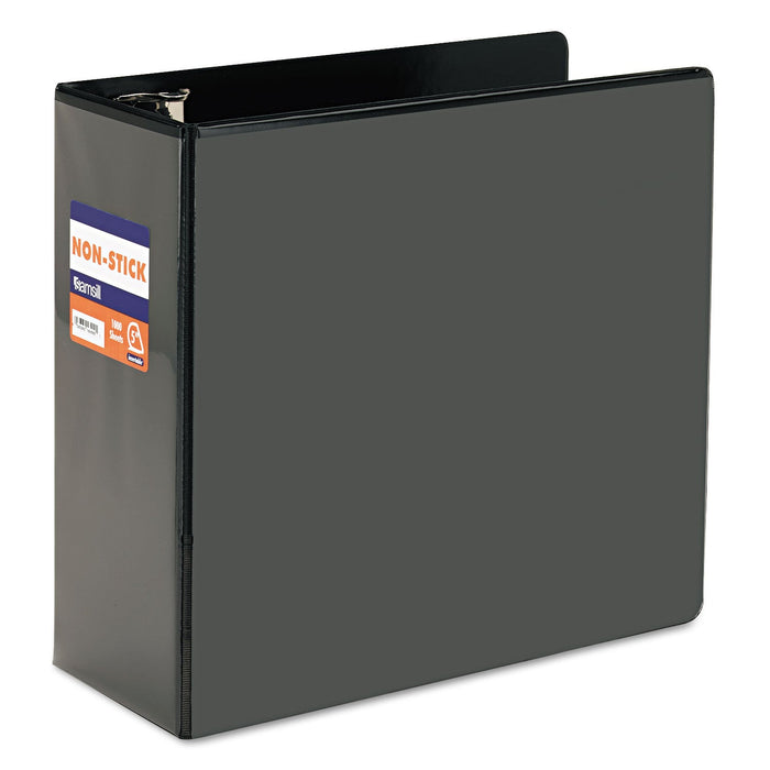 Samsill Nonstick D-Ring View Binder, 3 Rings, 5" Capacity, 11 x 8.5, Black