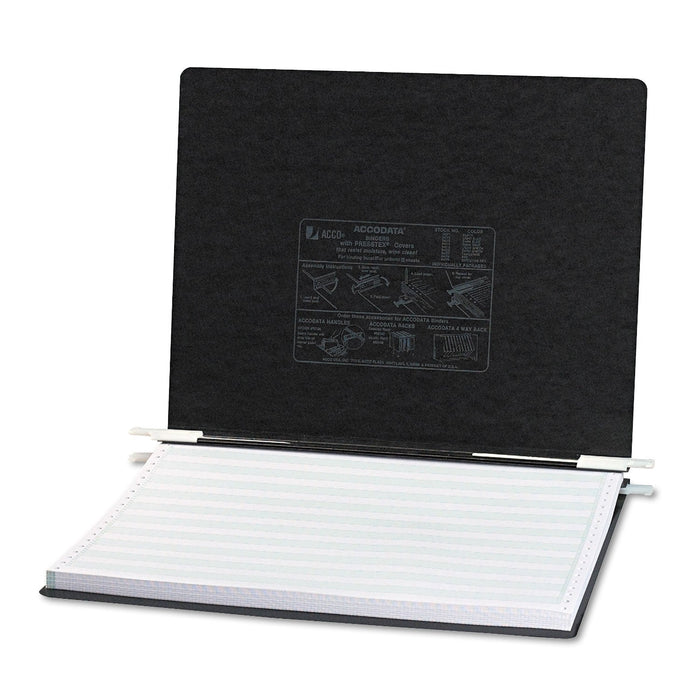 ACCO PRESSTEX Covers with Storage Hooks, 2 Posts, 6" Capacity, 14.88 x 11, Black