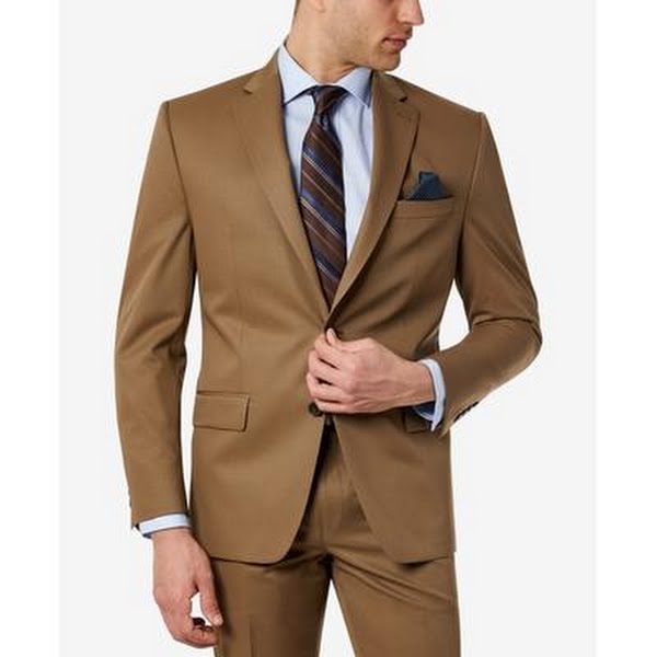 Lauren Ralph Lauren Mens Classic-Fit Wool Stretch Suit Jacket by Vanessa Jane
