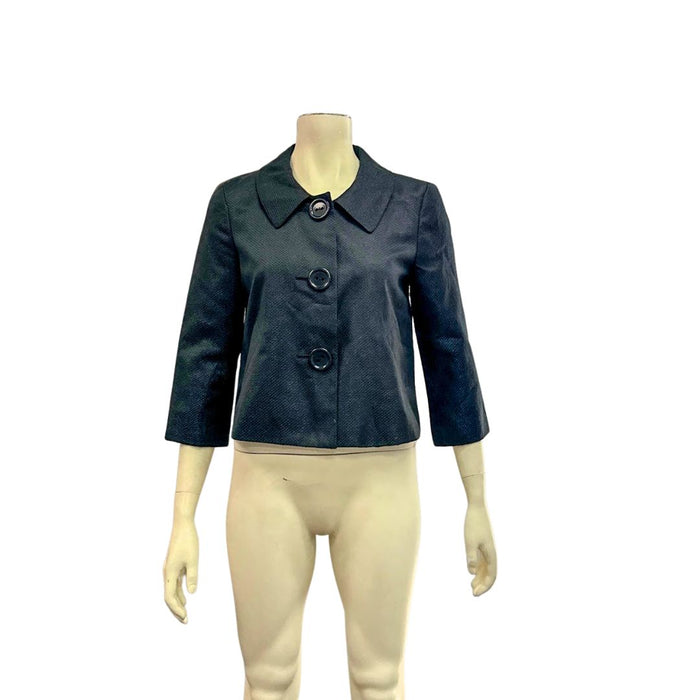 Style & Co. Shimmering Black Jacket, Size 6 by Vanessa Jane