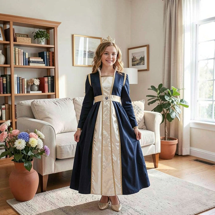 Forum Novelties Girls Royal Navy Princess Costume, Size Small by Vanessa Jane
