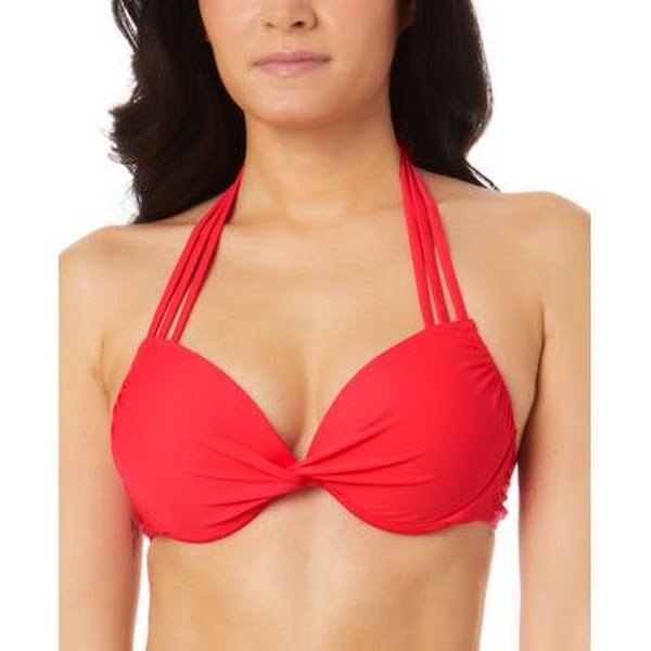 Salt + Cove Juniors Strappy Underwire Push-up Bikini Top, Size Small by Vanessa Jane