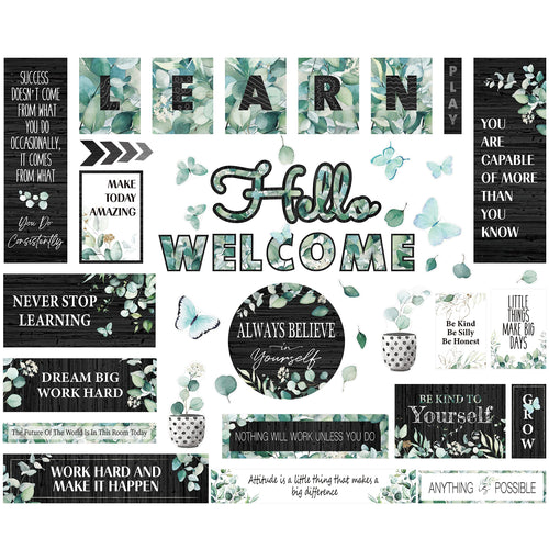 Gethelud 50PCS Modern Farmhouse Bulletin Board Decor 44.5x32.5cm Style 1 by Deal US