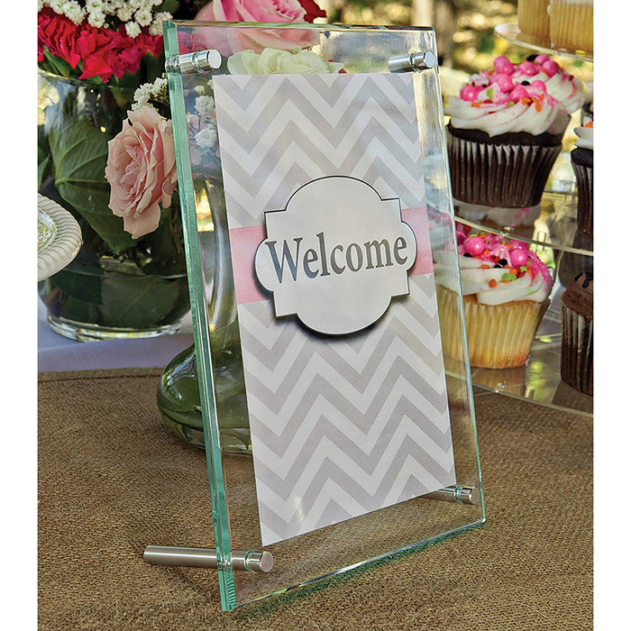 Deflecto Beveled Frame, 5 x 7 Inches, Metal Knobs (799593CR) by Vanessa Jane
