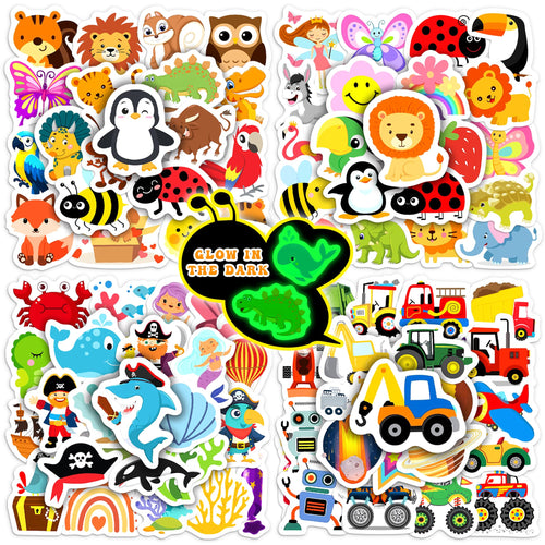 Bolcguri Cartoon Water Bottle Stickers 100 pcs Waterproof Vinyl Decals Colorful by Deal US