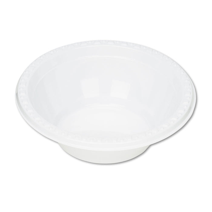 Tablemate Plastic Dinnerware, Bowls, 5 oz, White, 125/Pack