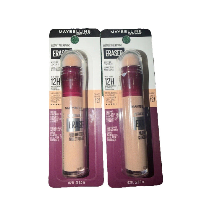 Maybelline Instant Age Rewind Eraser Concealer, 121 Light Honey (2-Pack) by Price Is Right Miami