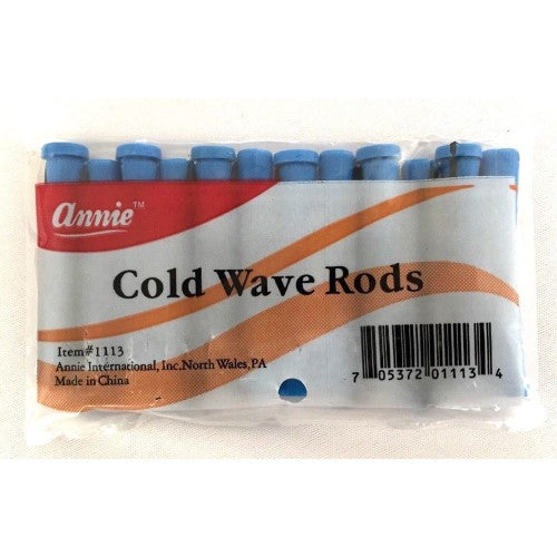 Annie Short Cold Wave Rods With Rubber Band -1113, Blue 1/4 Inch, Lot of 5 by Vanessa Jane