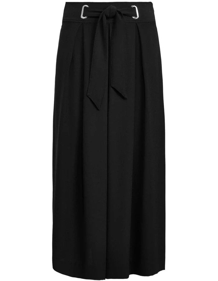 Ralph Lauren Womens Black Pleated Georgette Culotte Pants, Size 18 by Vanessa Jane