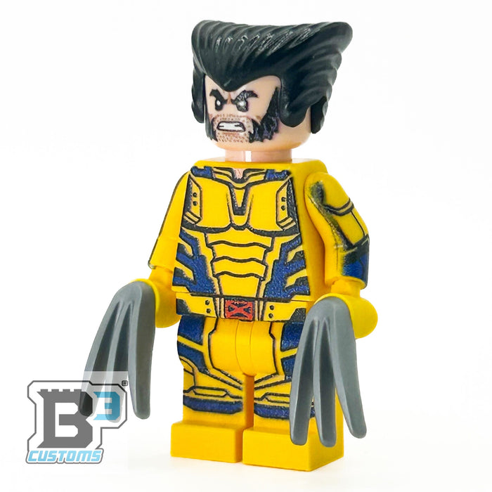 Custom Wolverine Minifig made using LEGO parts - B3 Customs by B3 Customs