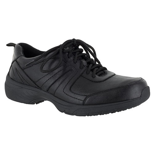 Easy Works Paprika - Womens Black Oxford Medium, Size 7.5 by Vanessa Jane