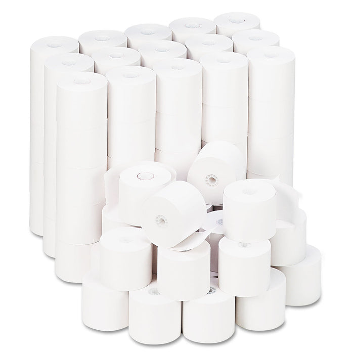 Universal Impact and Inkjet Print Bond Paper Rolls, 0.5" Core, 2.25" x 165 ft, White, 100/Carton