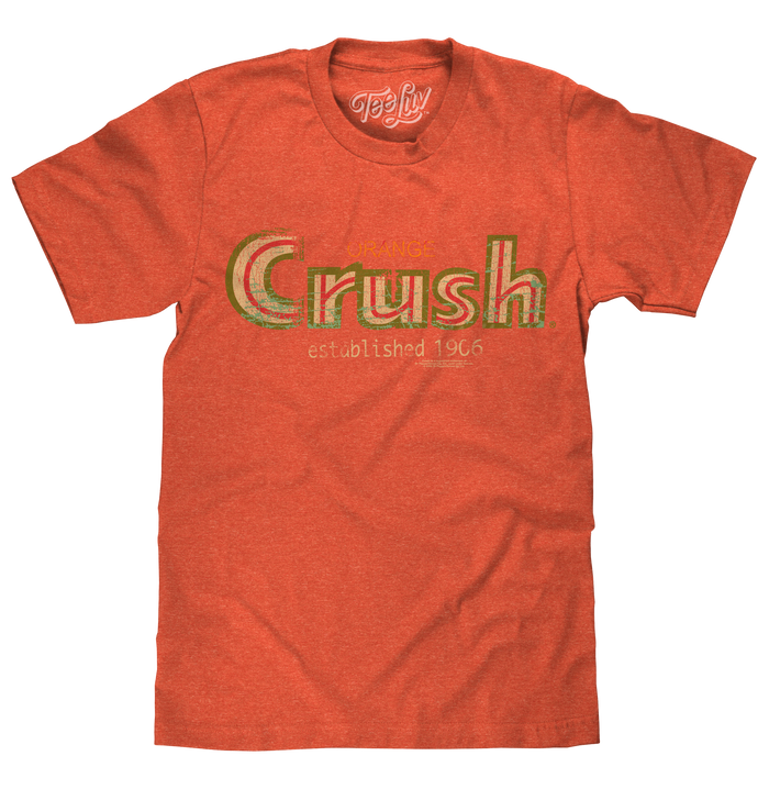 Vintage Orange Crush 1906 T-Shirt - Orange by Tee Luv