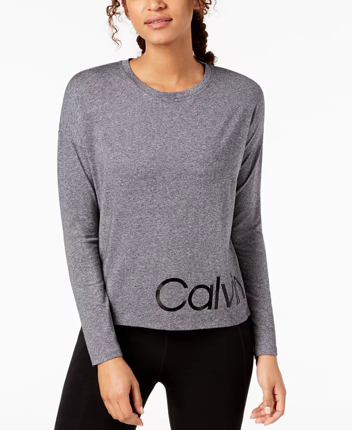 CALVIN Klein Performance Logo Relaxed Cropped T-Shirt by Vanessa Jane