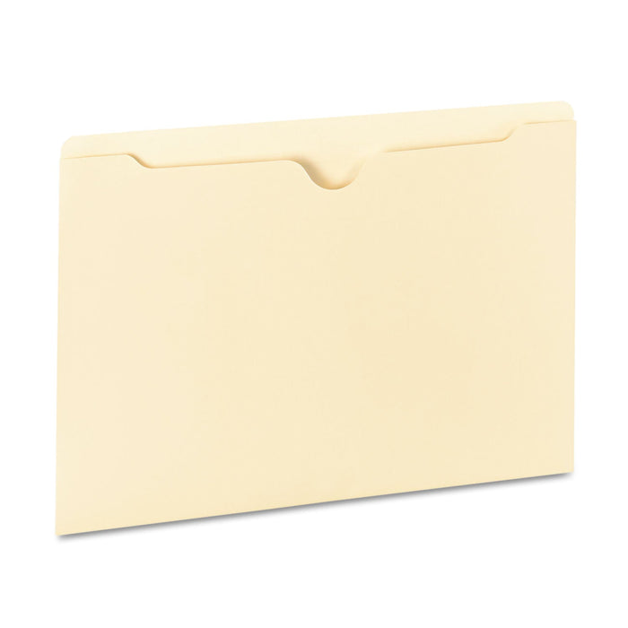 Universal Deluxe Manila File Jackets with Reinforced Tabs, Straight Tab, Legal Size, Manila, 100/Box