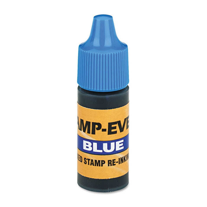 Trodat Refill Ink for Clik! and Universal Stamps, 7 mL Bottle, Blue