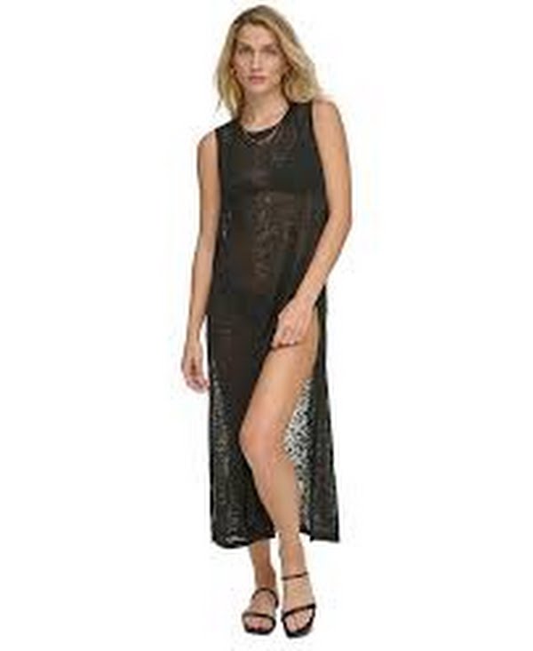 Calvin Klein Surplice Racer-Back Tunic Swim Cover-up, Size XL by Vanessa Jane
