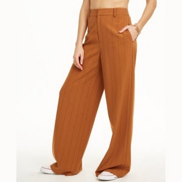 Danielle Bernstein Pinstripe Trouser Pants by Vanessa Jane