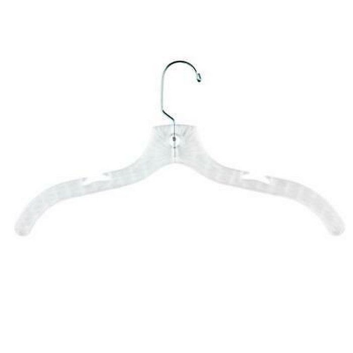 Crystal Plastic Cut Dress Hanger with Metal Hook (7-Pack) by Vanessa Jane
